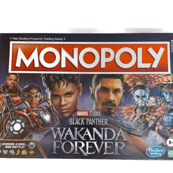 Monopoly Marvel Black Panther WAKANDA FOREVER Edition Hasbro F5405 Sealed - Picture 3 of 4